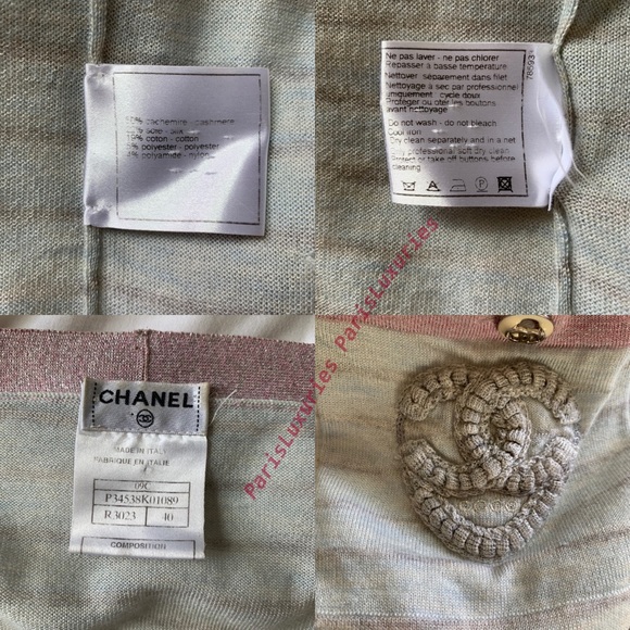 CHANEL Classic Authentic Stripe Runway Pink Gray - Picture 3 of 16